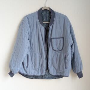 THE GREAT. Blue Bomber Jacket